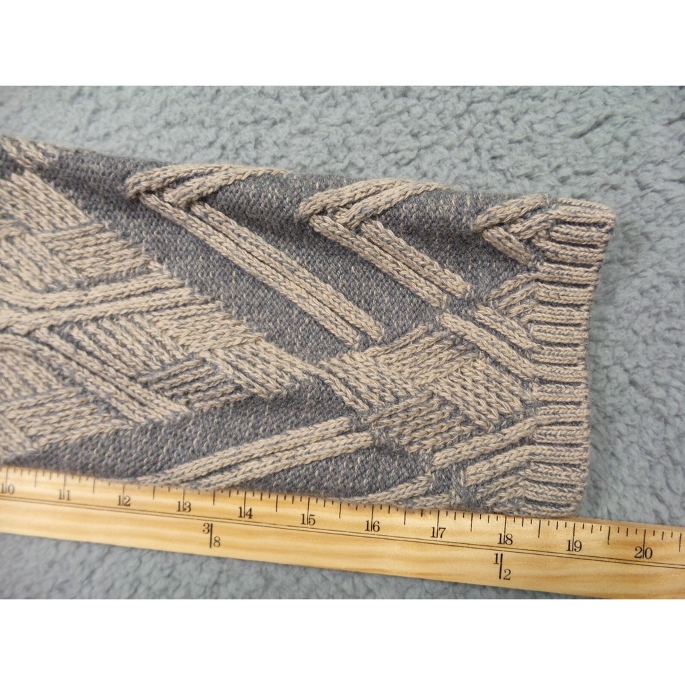 Soft Surroundings Sweater Womens Size Medium Beige Gray Open Front Cardigan NWT - Picture 13 of 15